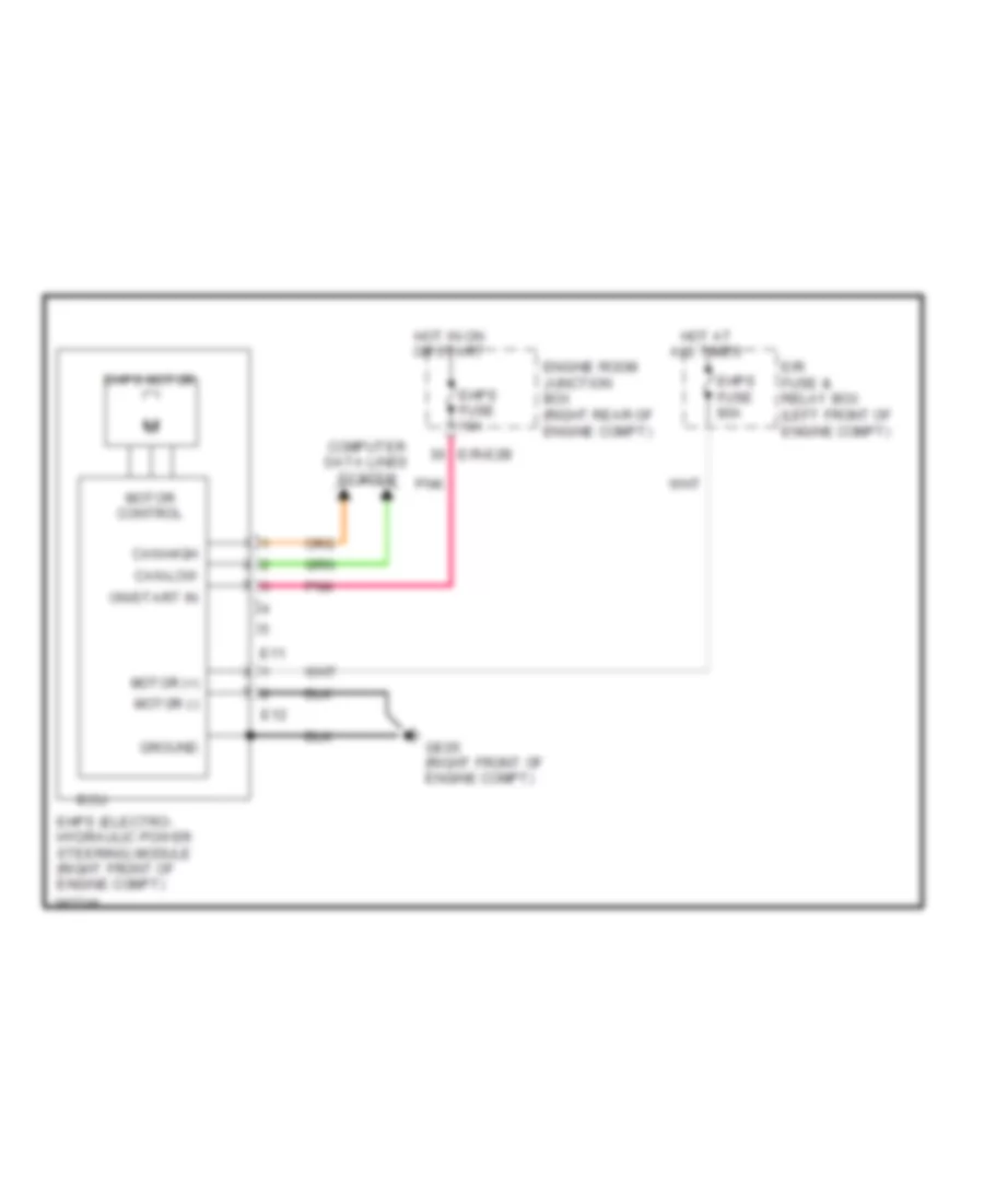 Electronic Power Steering Wiring Diagram for Hyundai Genesis 5 0 R Spec 2014