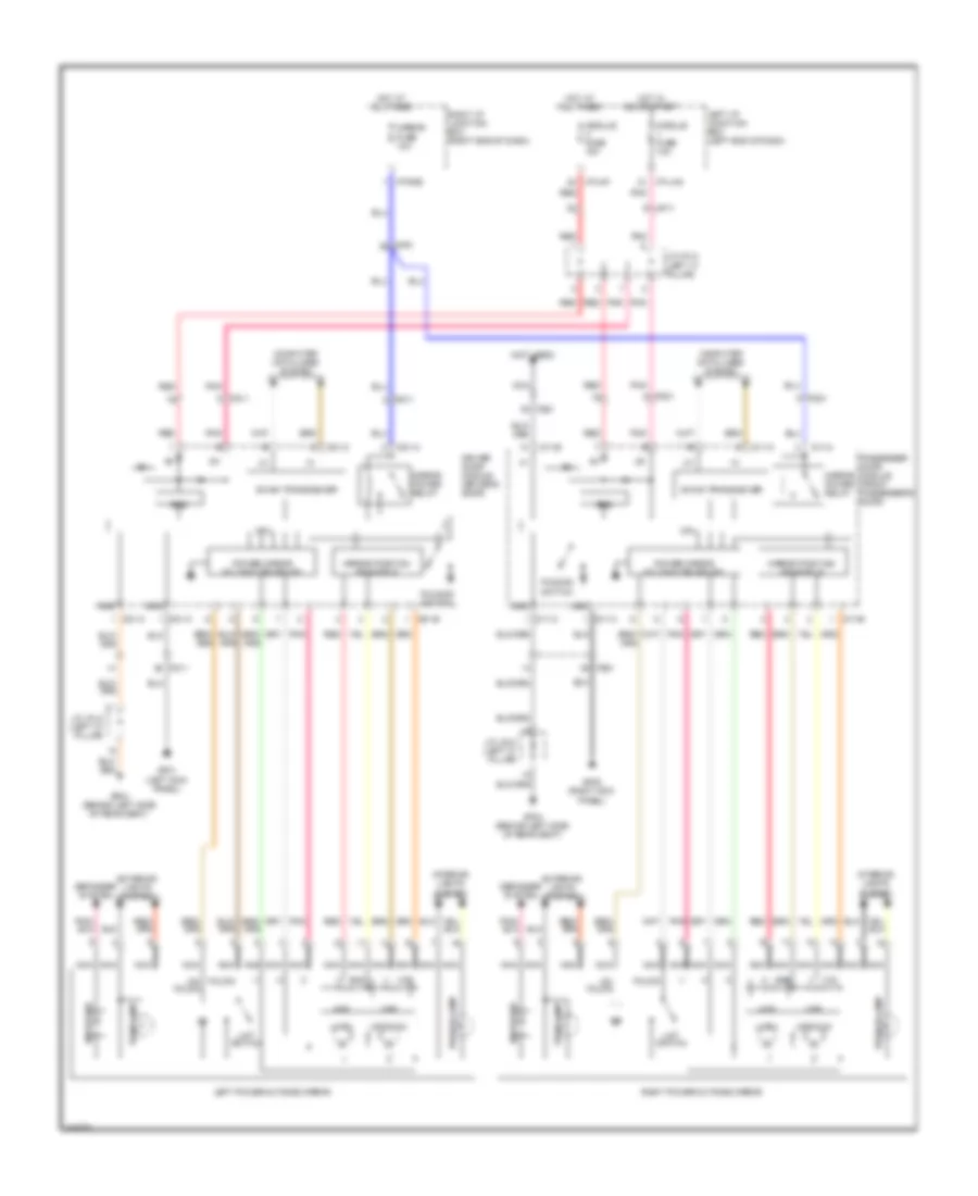 Power Mirrors Wiring Diagram for Hyundai Genesis 5.0 R-Spec 2014