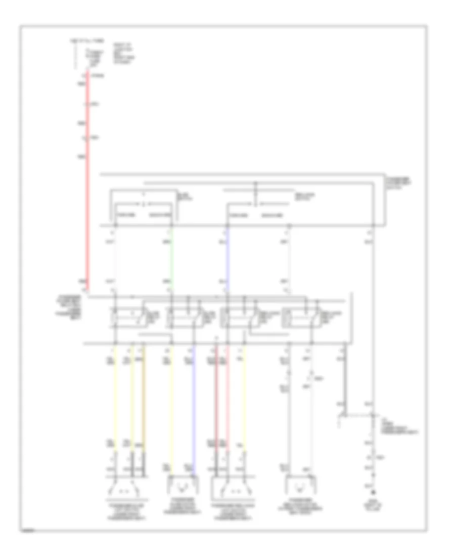 Passenger Power Seat Wiring Diagram for Hyundai Genesis 5.0 R-Spec 2014
