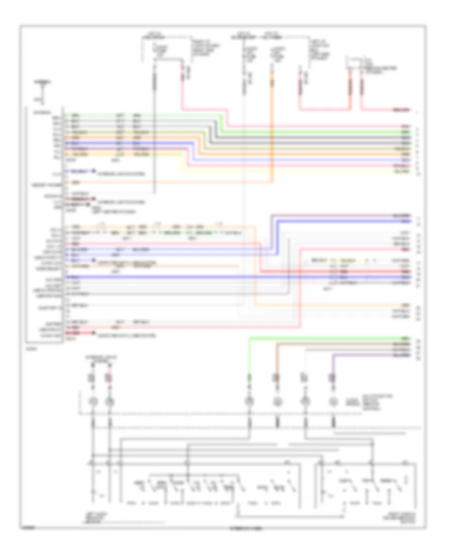 Radio Wiring Diagram, without Navigation  with Audio Amplifier (1 of 2) for Hyundai Genesis 5.0 R-Spec 2014