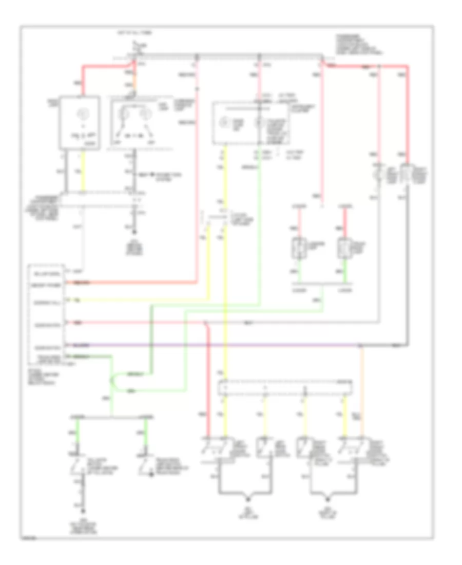 Courtesy Lamps Wiring Diagram with Sunroof for Hyundai Elantra GLS 2005