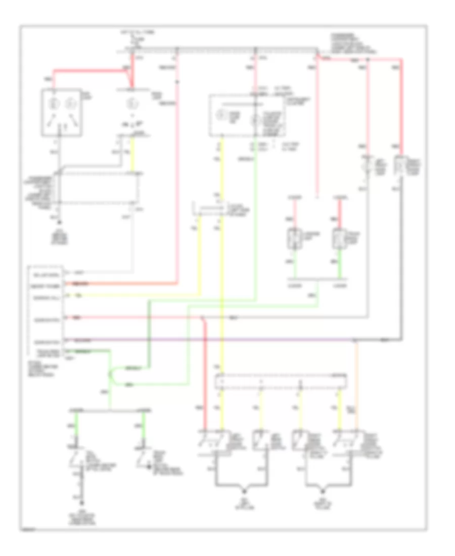 Courtesy Lamps Wiring Diagram without Sunroof for Hyundai Elantra GLS 2005