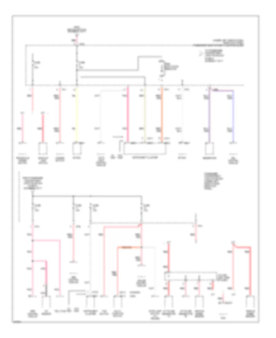 Power Distribution Wiring Diagram 7 of 7 for Hyundai Elantra GLS 2005