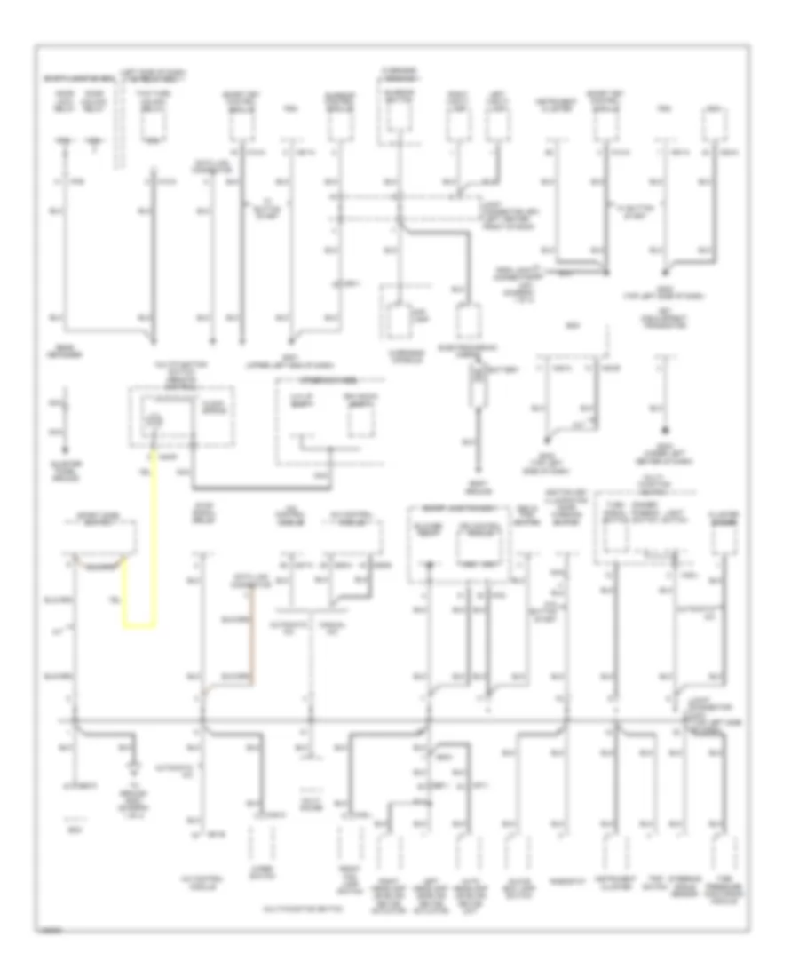 Ground Distribution Wiring Diagram 1 of 4 for Hyundai Genesis Coupe 2 0T 2014