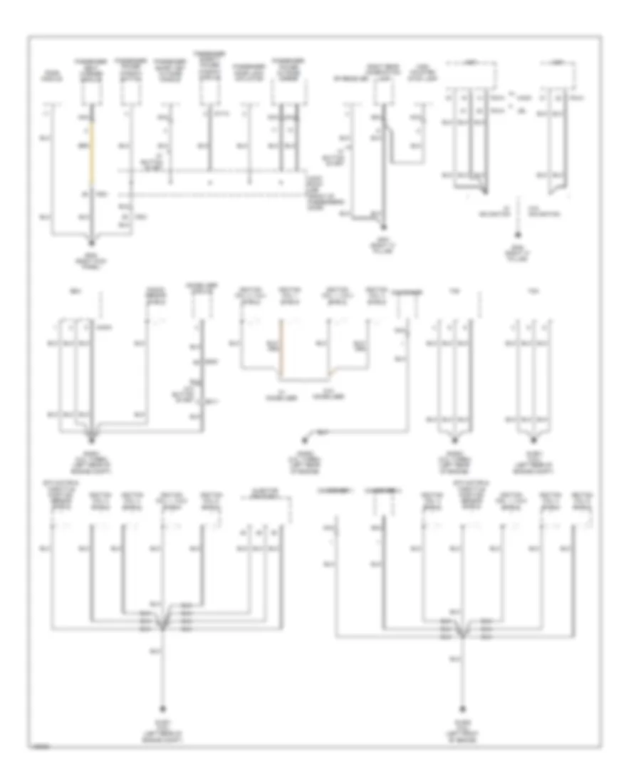Ground Distribution Wiring Diagram (4 of 4) for Hyundai Genesis Coupe 2.0T 2014