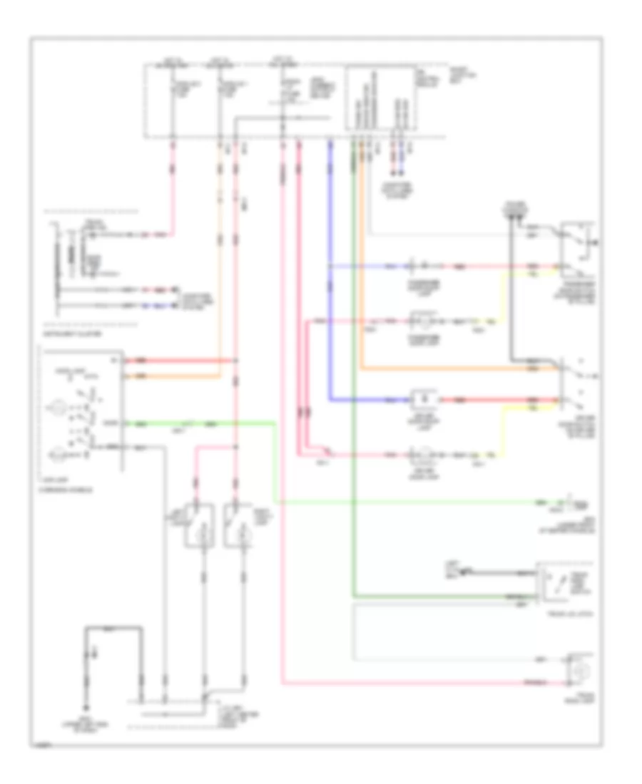 Courtesy Lamps Wiring Diagram for Hyundai Genesis Coupe 2 0T 2014