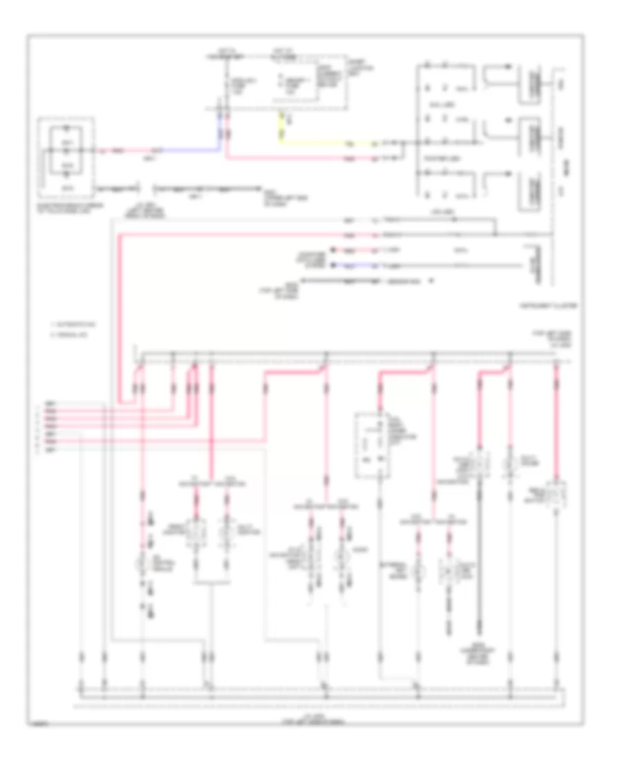 Instrument Illumination Wiring Diagram 2 of 2 for Hyundai Genesis Coupe 2 0T 2014