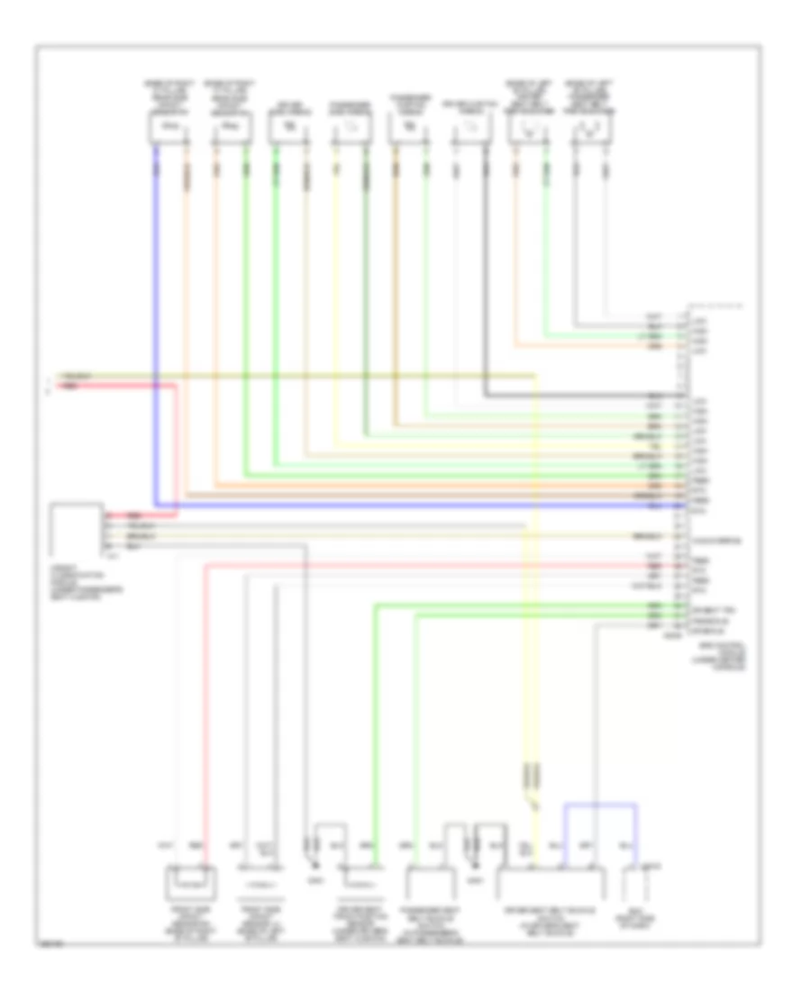 Supplemental Restraints Wiring Diagram 2 of 2 for Hyundai Veracruz GLS 2008