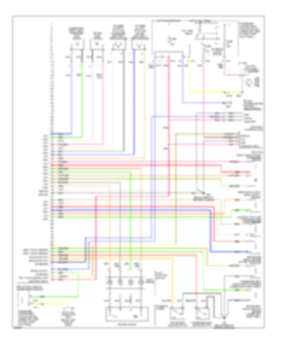 Supplemental Restraints Wiring Diagram Advanced for Hyundai Elantra GT 2005