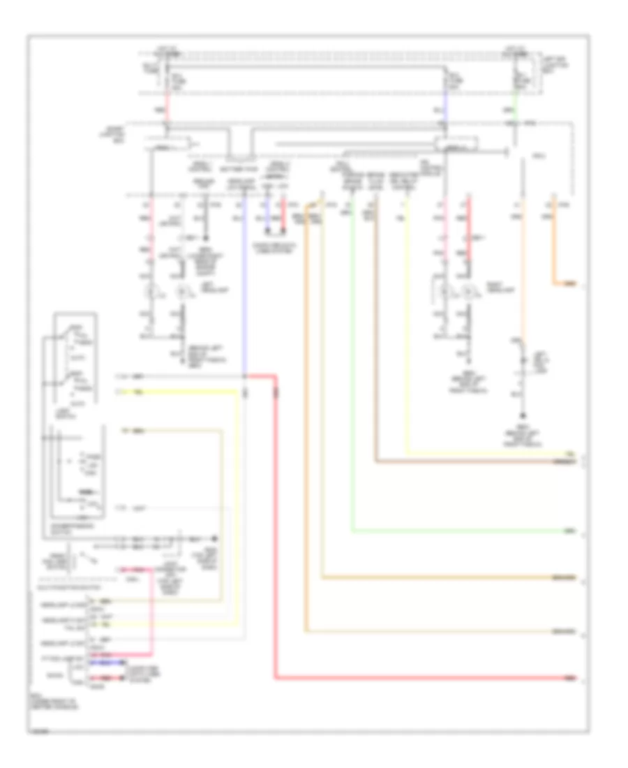 Headlamps Wiring Diagram (1 of 2) for Hyundai Genesis Coupe 2.0T Premium 2014