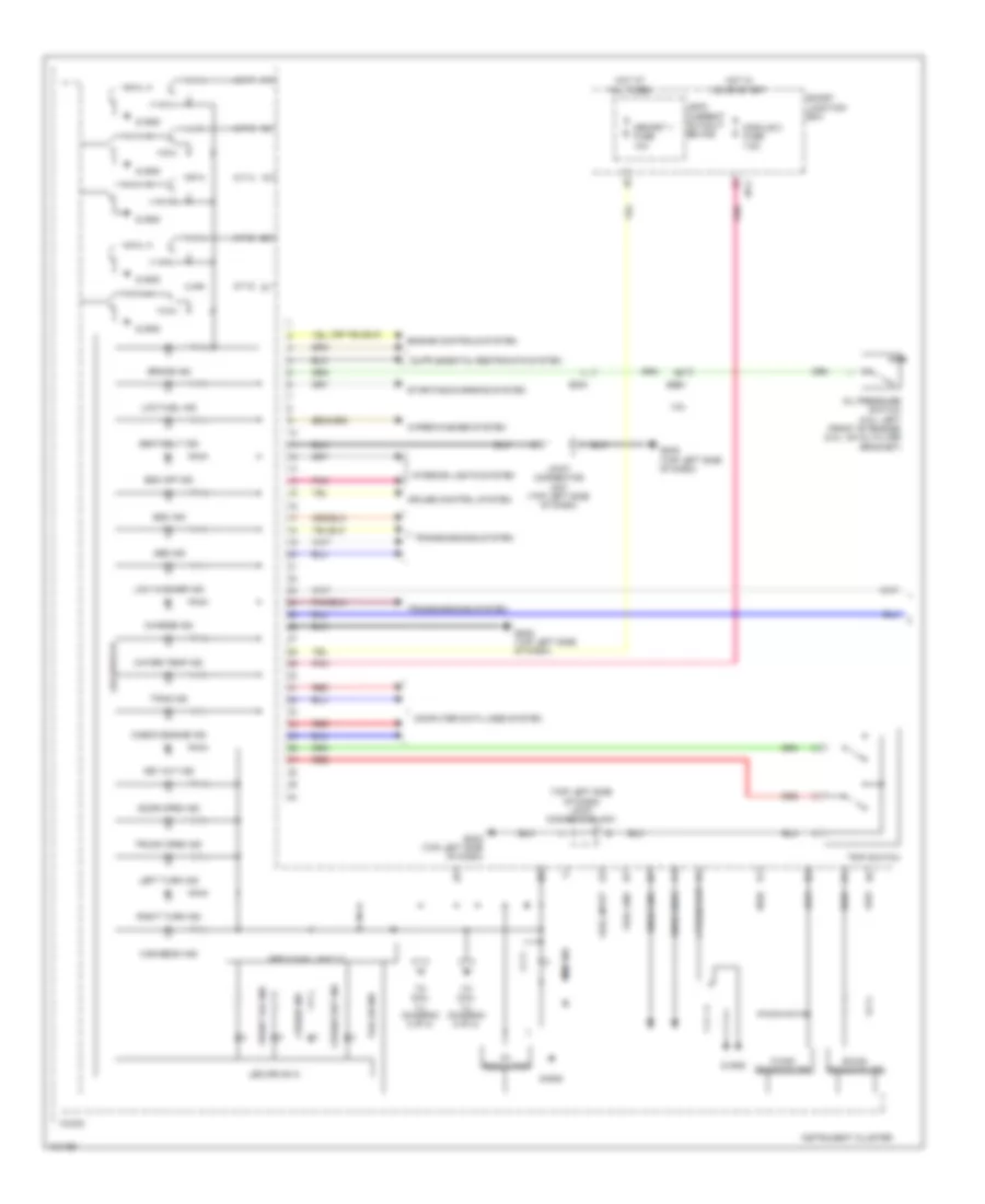 Instrument Cluster Wiring Diagram 1 of 2 for Hyundai Genesis Coupe 2 0T Premium 2014