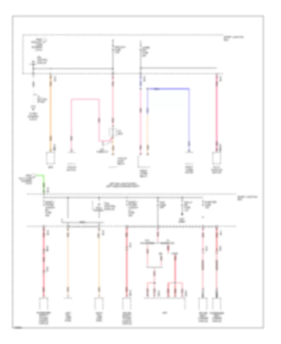 Power Distribution Wiring Diagram 4 of 8 for Hyundai Genesis Coupe 2 0T Premium 2014