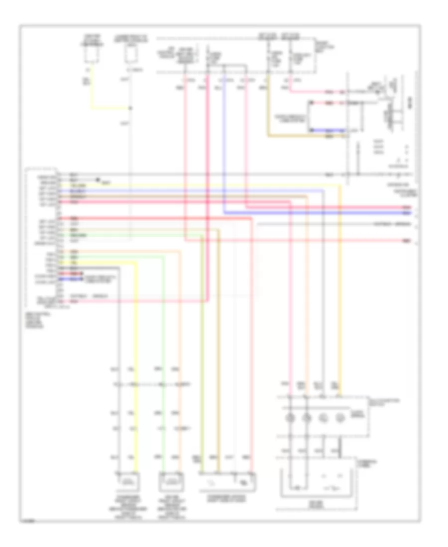 Supplemental Restraints Wiring Diagram 1 of 2 for Hyundai Genesis Coupe 2 0T Premium 2014