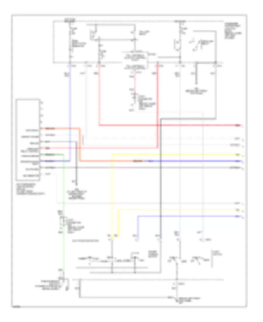 Headlights Wiring Diagram, with DRL (1 of 2) for Hyundai Santa Fe GLS 2005