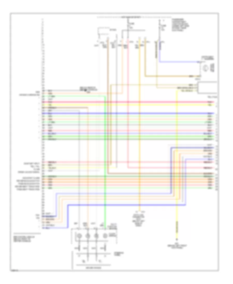 Supplemental Restraints Wiring Diagram Advanced 1 of 2 for Hyundai Santa Fe GLS 2005
