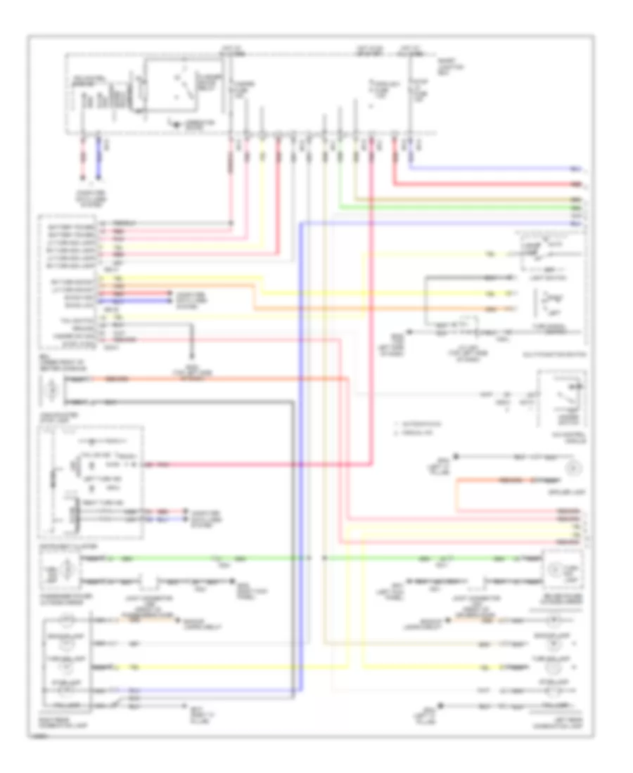 Exterior Lamps Wiring Diagram (1 of 2) for Hyundai Genesis Coupe 2.0T R-Spec 2014