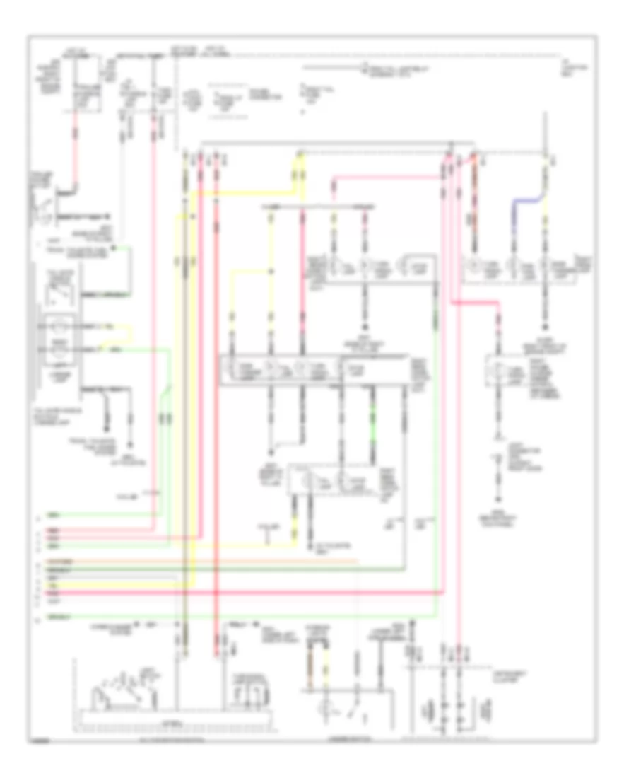 Exterior Lamps Wiring Diagram 2 of 2 for Hyundai Veracruz SE 2008