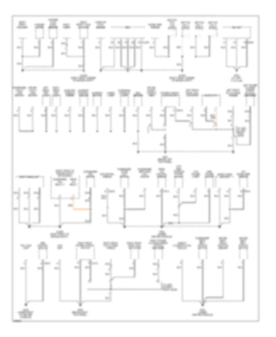 Ground Distribution Wiring Diagram 2 of 3 for Hyundai Veracruz SE 2008