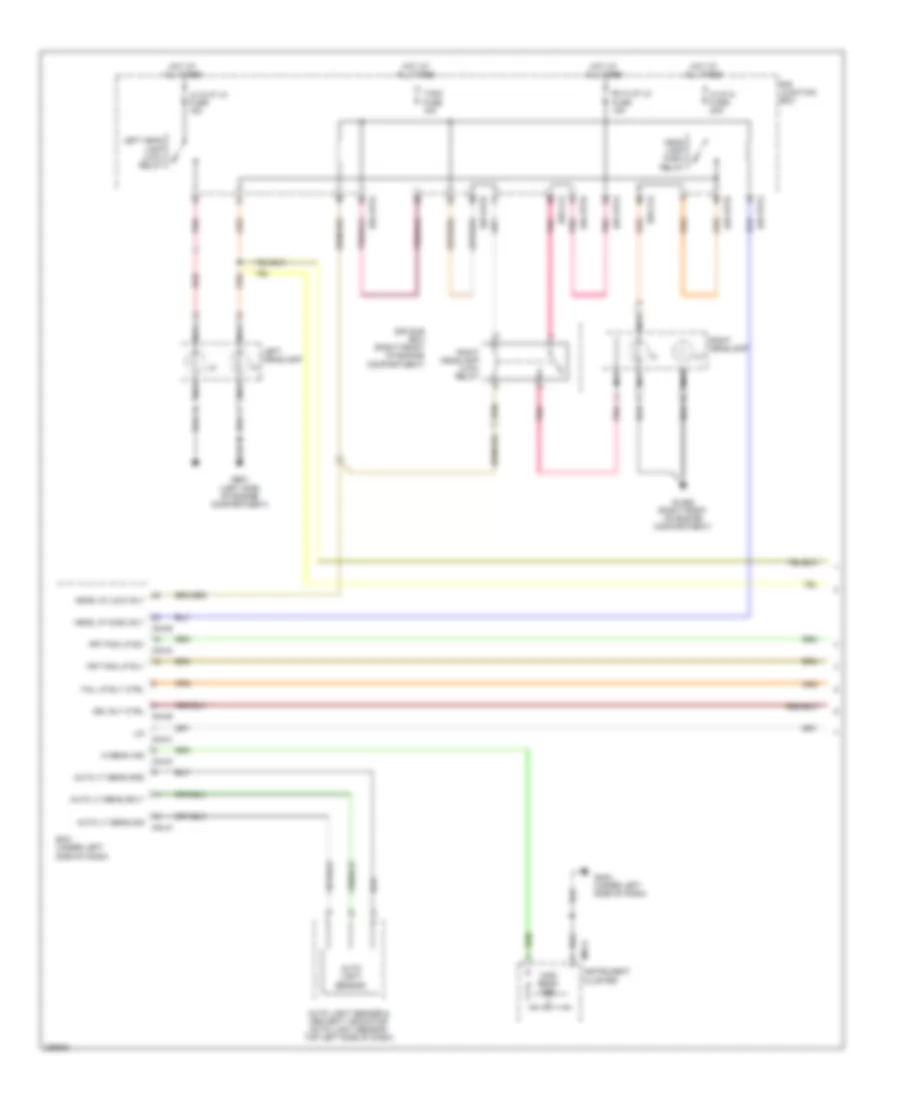 Headlights Wiring Diagram 1 of 2 for Hyundai Veracruz SE 2008