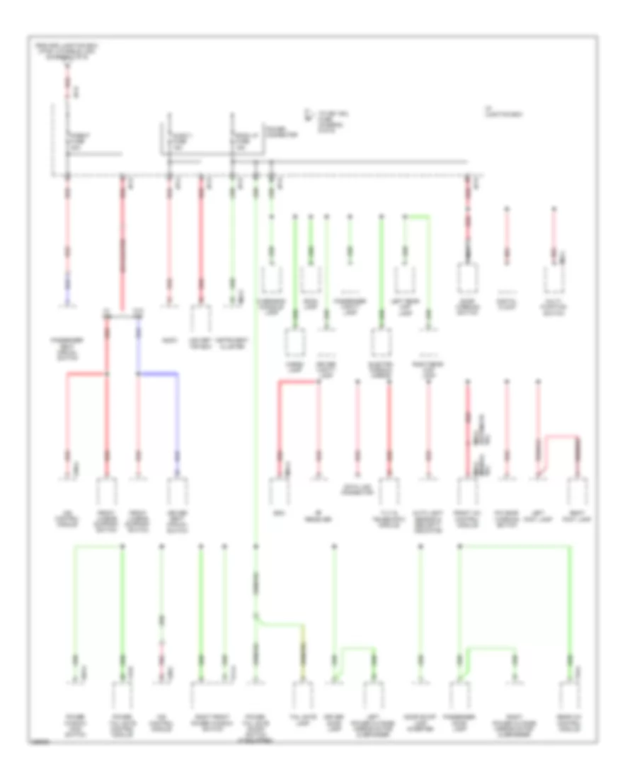 Power Distribution Wiring Diagram 5 of 9 for Hyundai Veracruz SE 2008