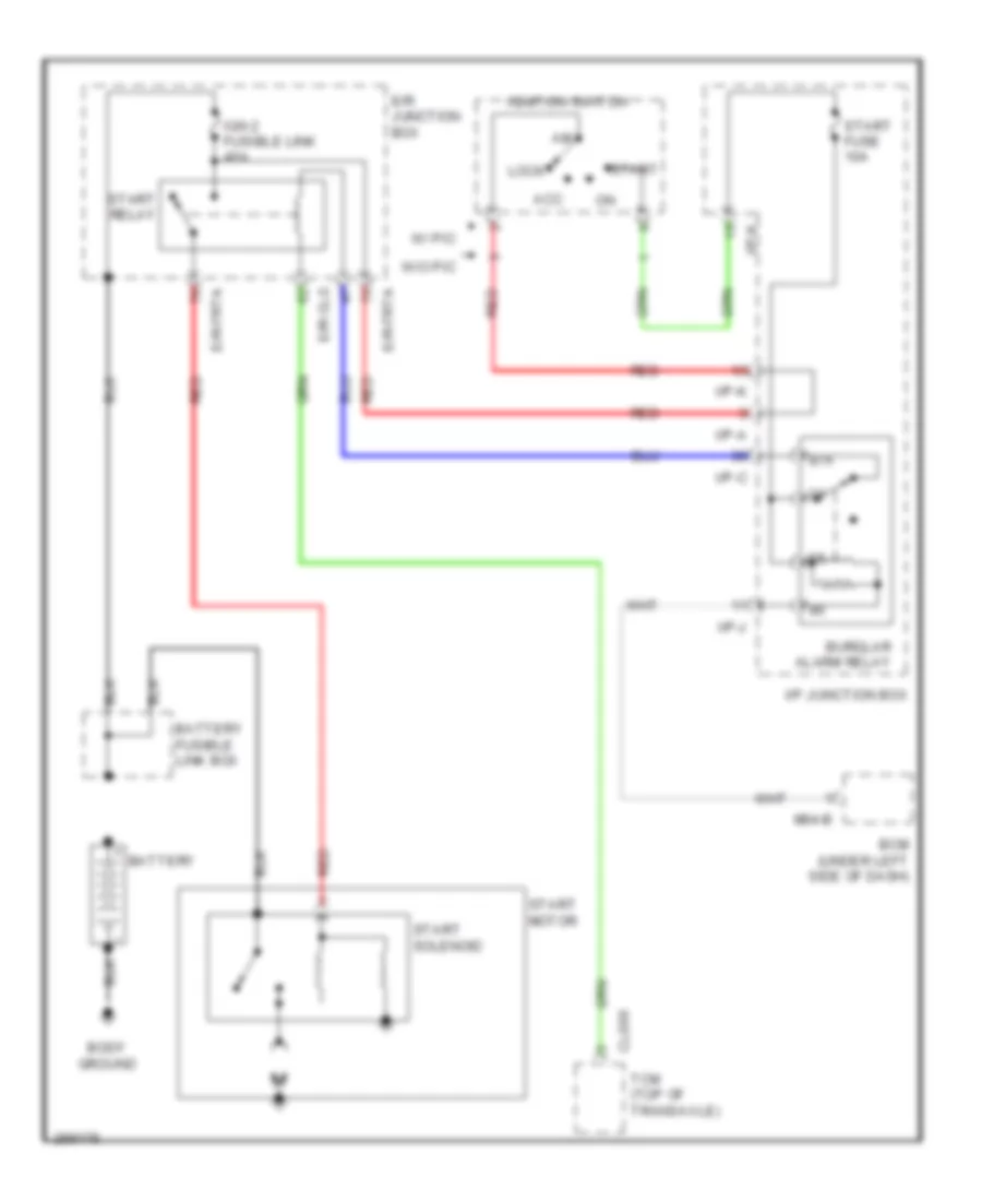 Starting Wiring Diagram for Hyundai Veracruz SE 2008