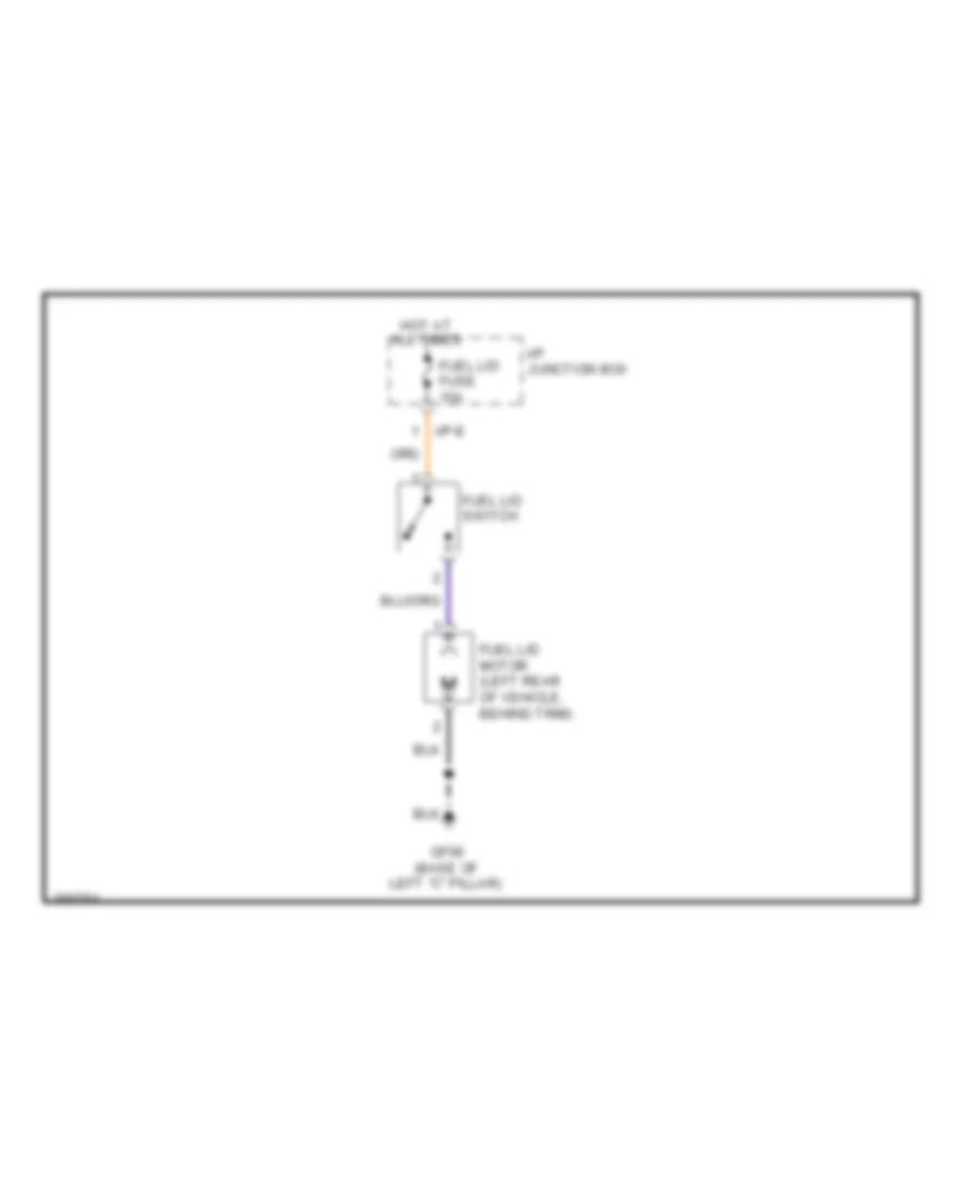 Fuel Door Release Wiring Diagram for Hyundai Veracruz SE 2008