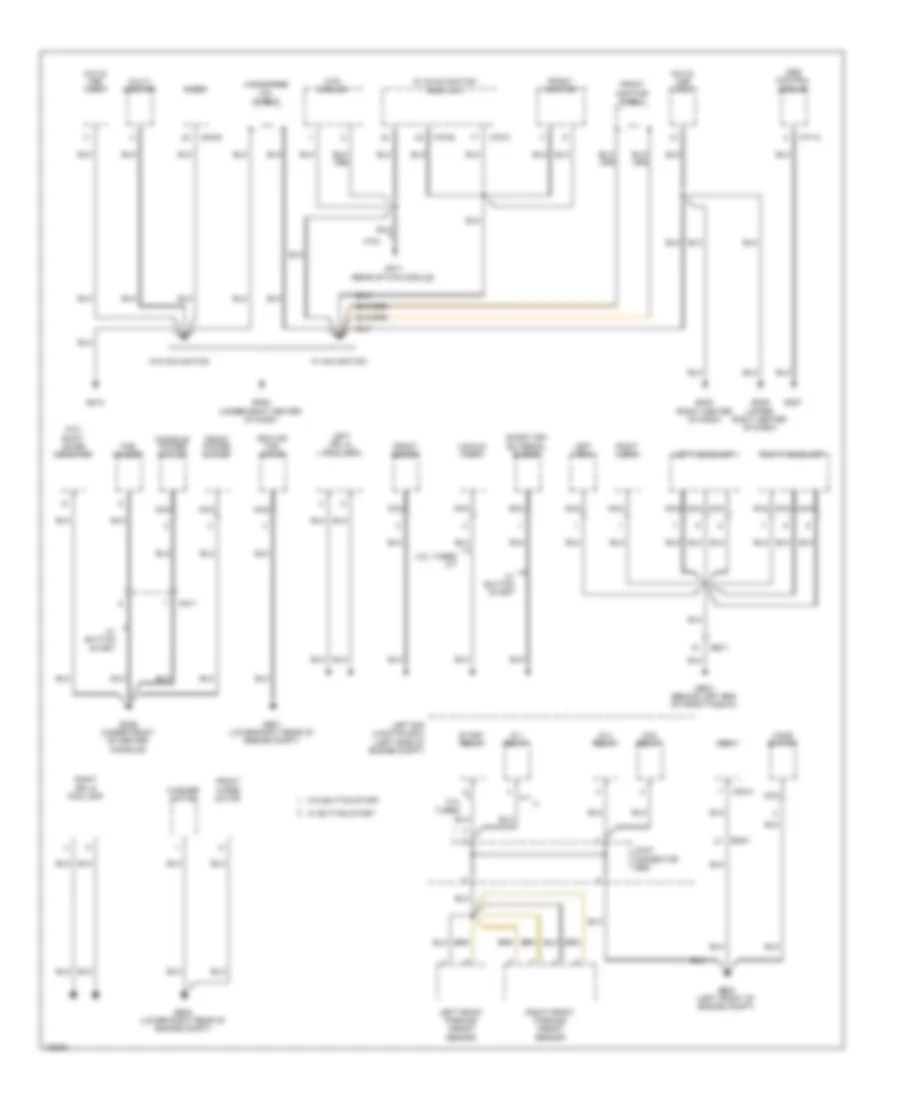 Ground Distribution Wiring Diagram 2 of 4 for Hyundai Genesis Coupe 3 8 Grand Touring 2014