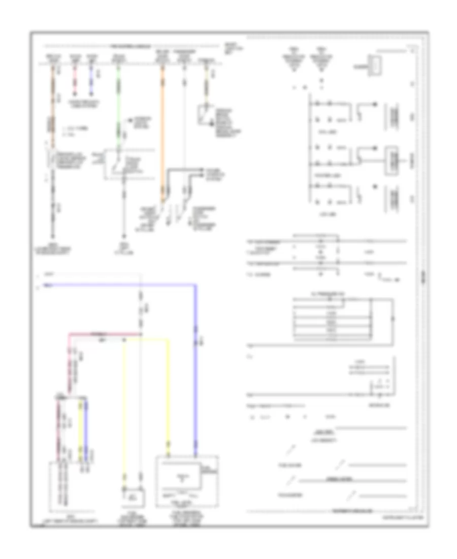 Instrument Cluster Wiring Diagram (2 of 2) for Hyundai Genesis Coupe 3.8 Grand Touring 2014