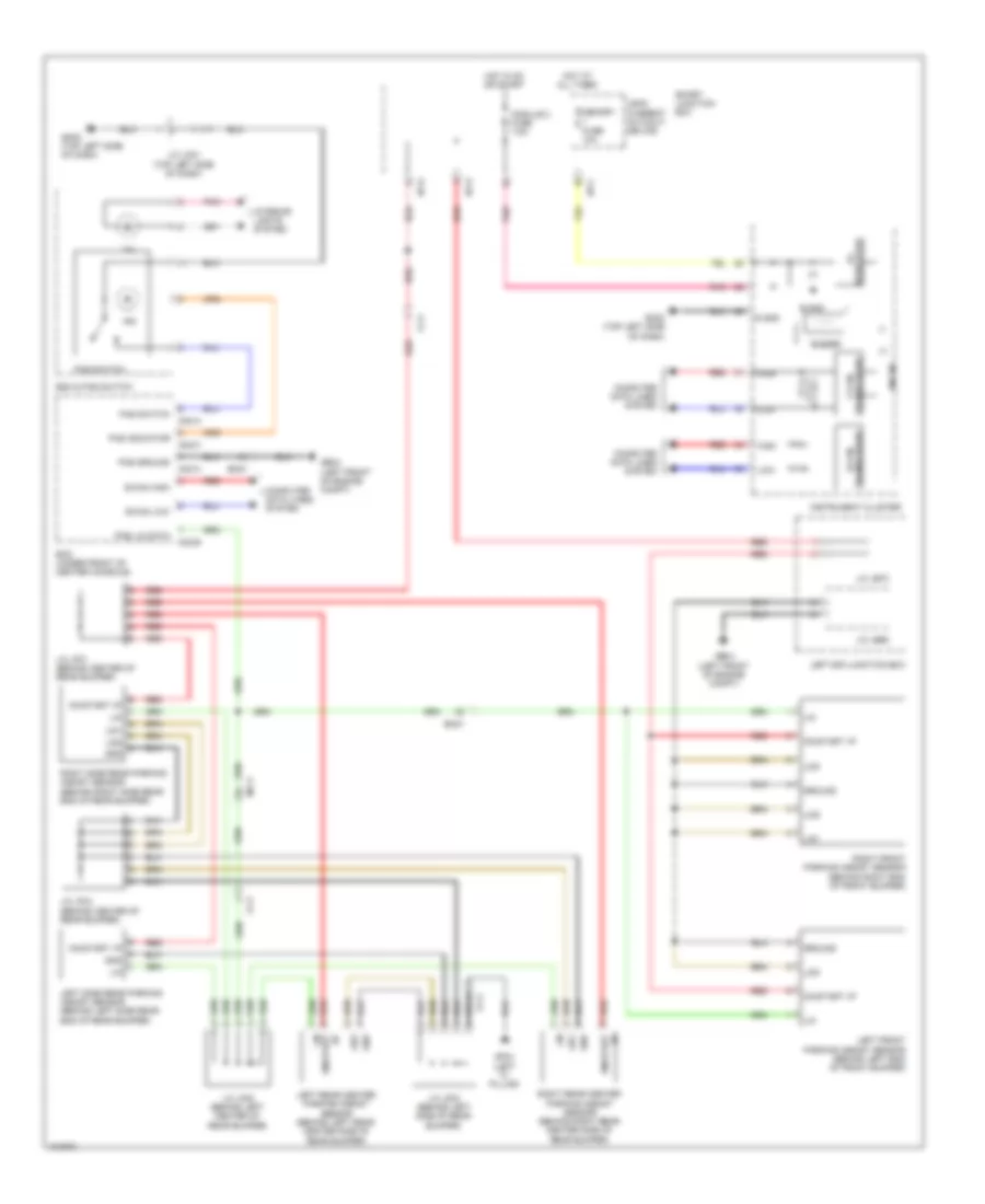 Parking Assistant Wiring Diagram for Hyundai Genesis Coupe 3.8 Grand Touring 2014