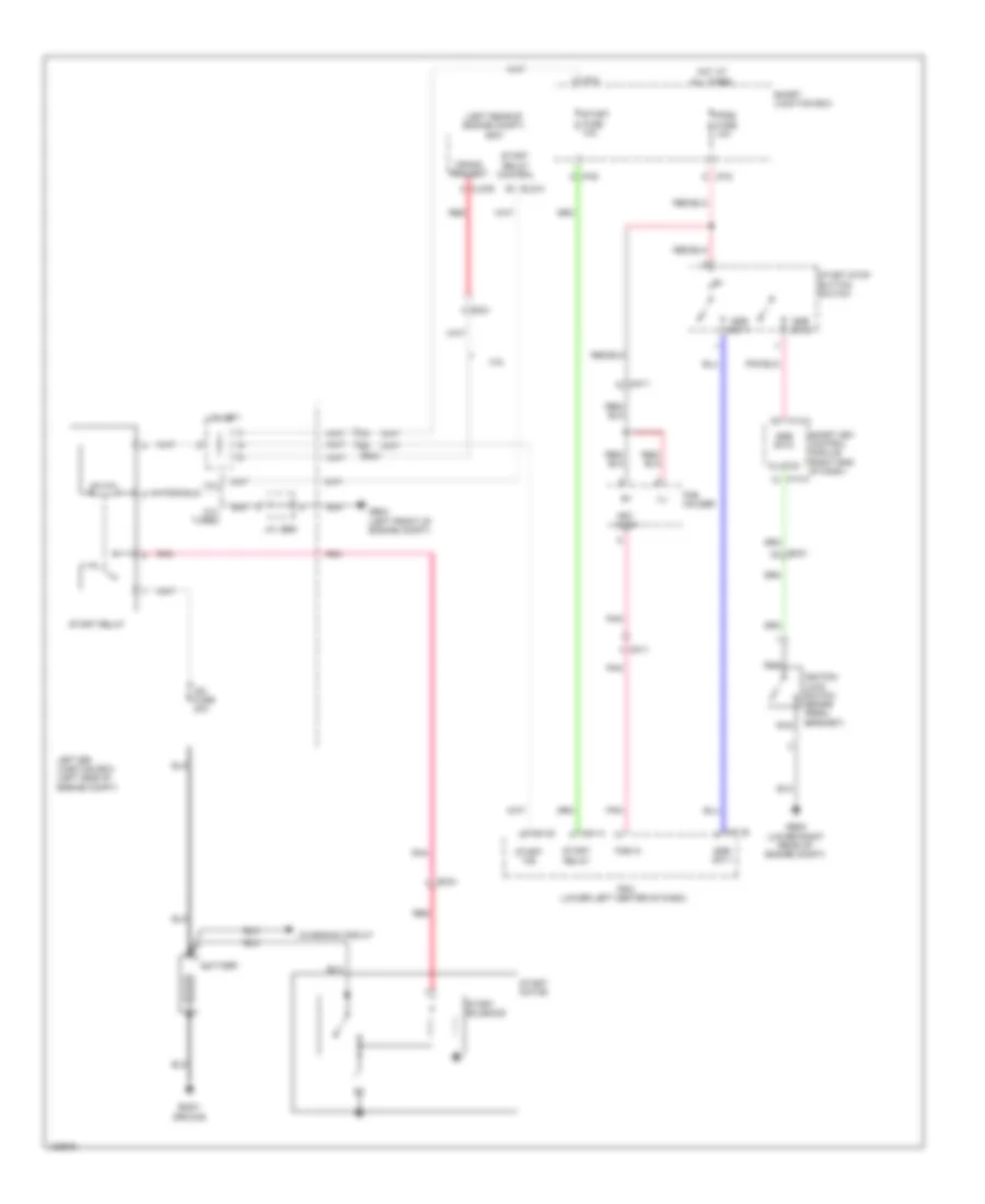 Starting Wiring Diagram, MT with Button Start for Hyundai Genesis Coupe 3.8 Grand Touring 2014