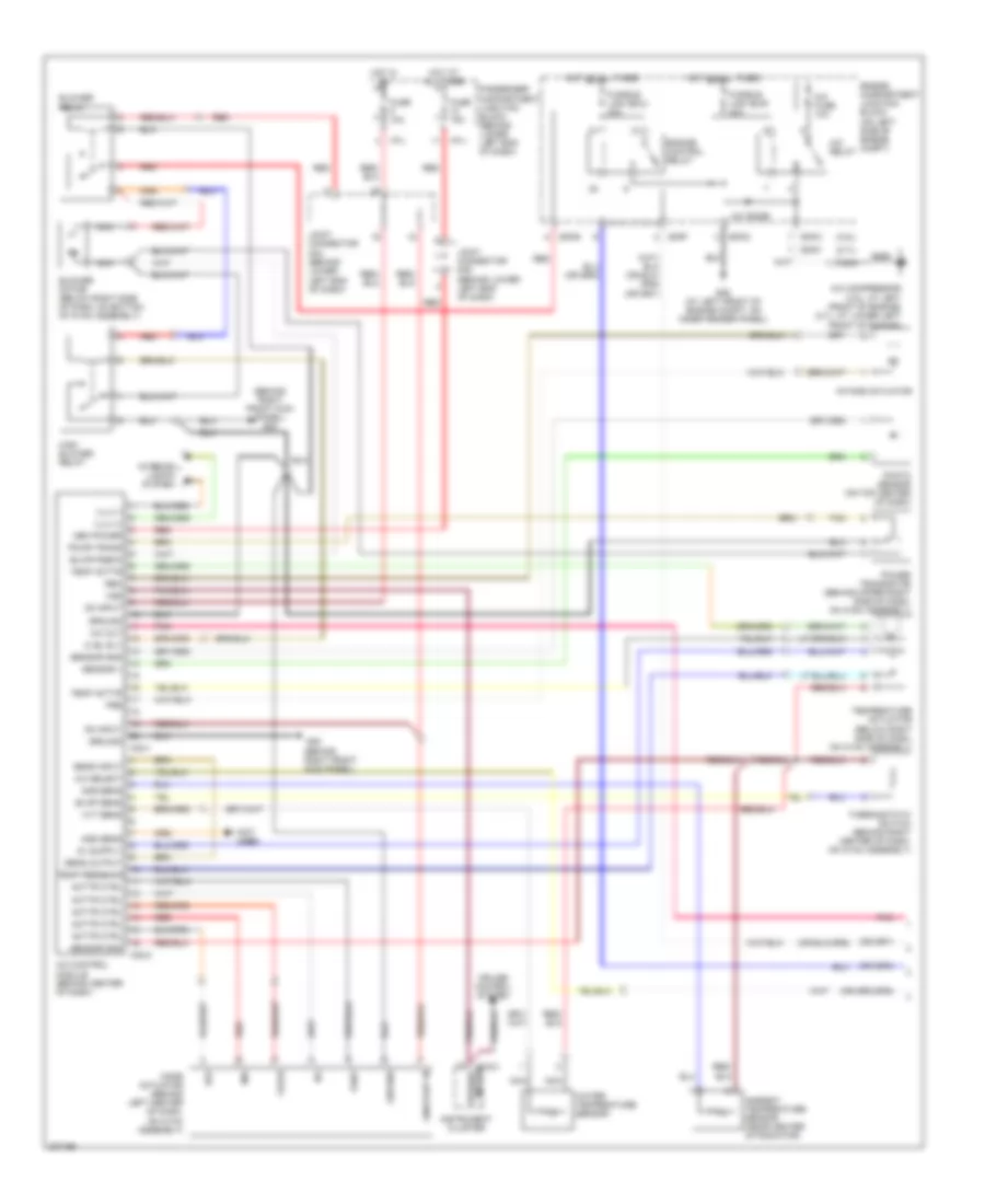 Automatic A C Wiring Diagram 1 of 2 for Hyundai Santa Fe LX 2005