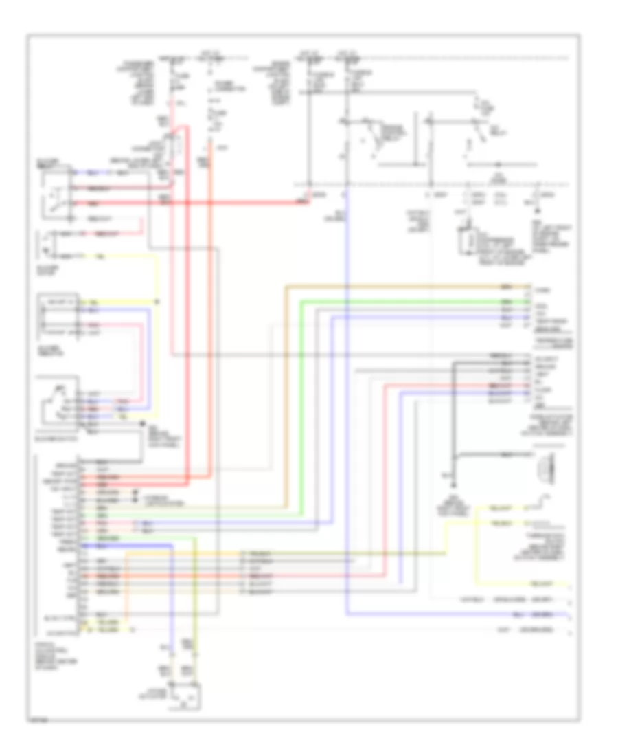 Manual AC Wiring Diagram (1 of 2) for Hyundai Santa Fe LX 2005