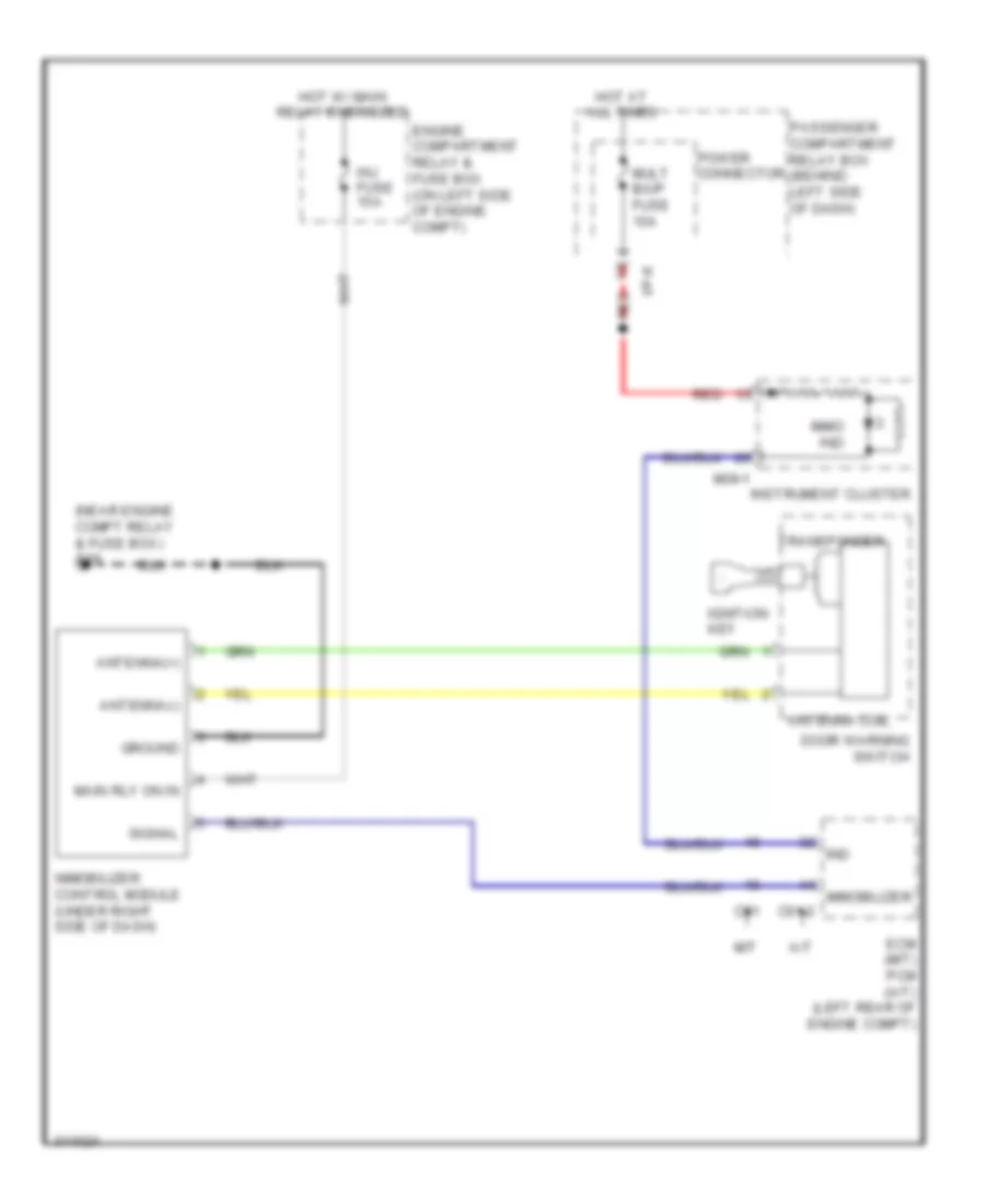 Immobilizer Wiring Diagram for Hyundai Accent GLS 2009