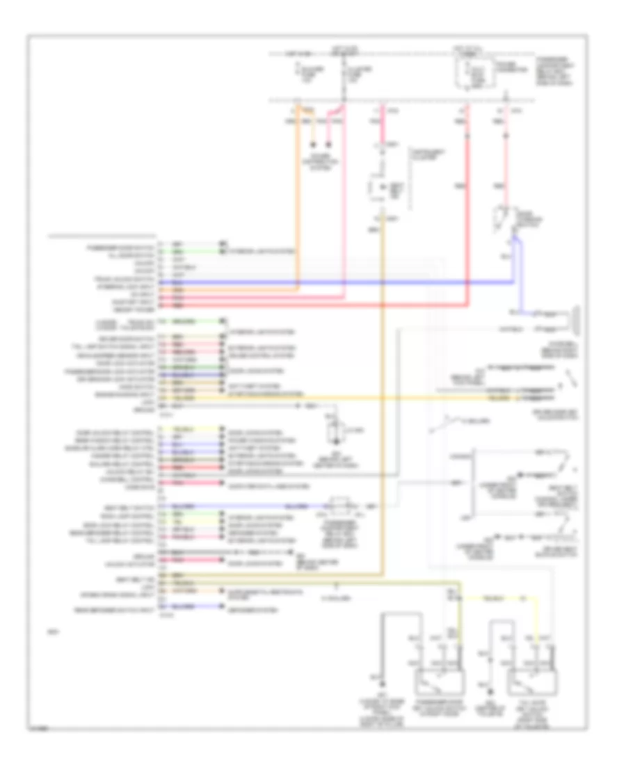 Body Control Modules Wiring Diagram for Hyundai Accent GLS 2009
