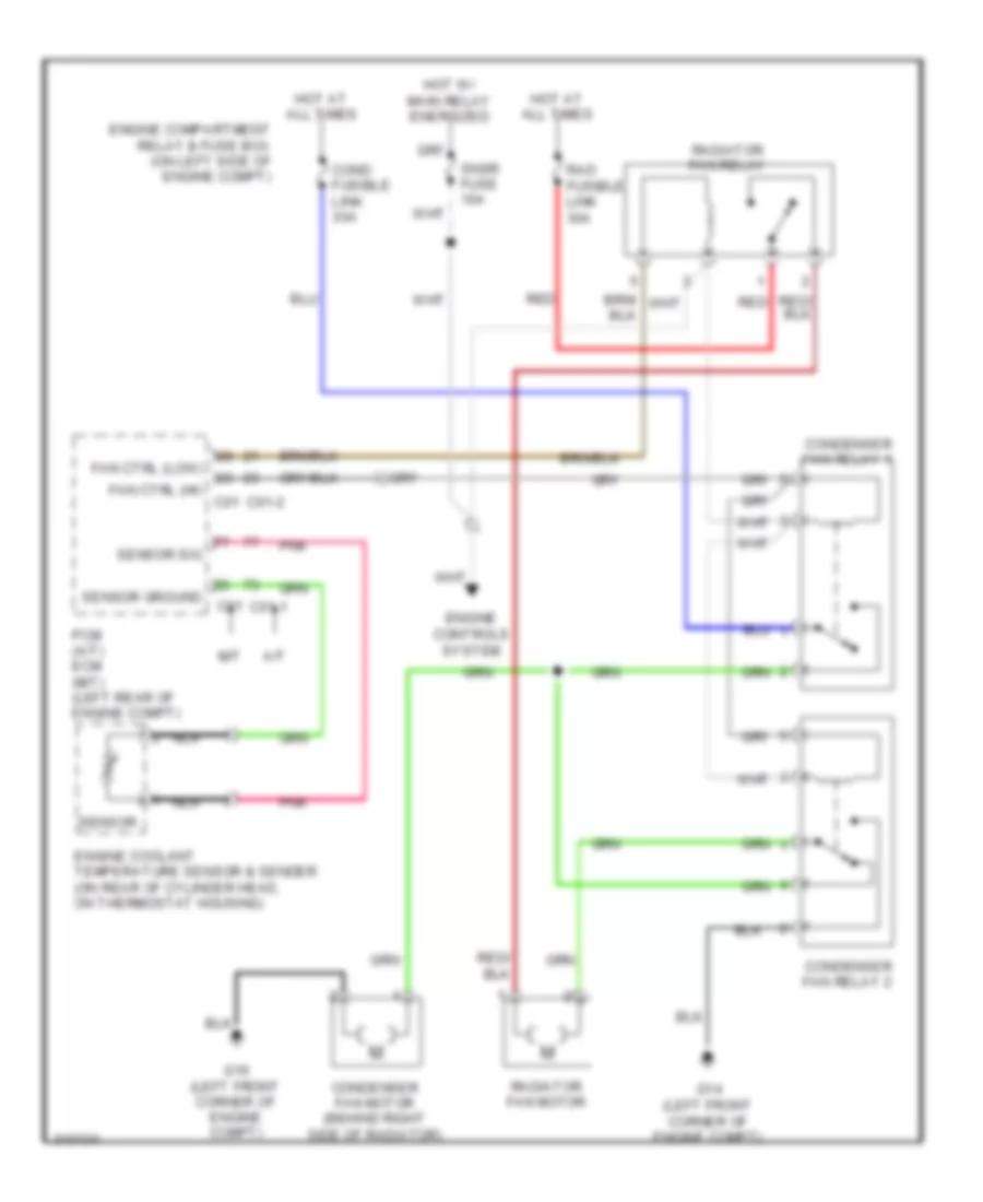 Cooling Fan Wiring Diagram for Hyundai Accent GLS 2009