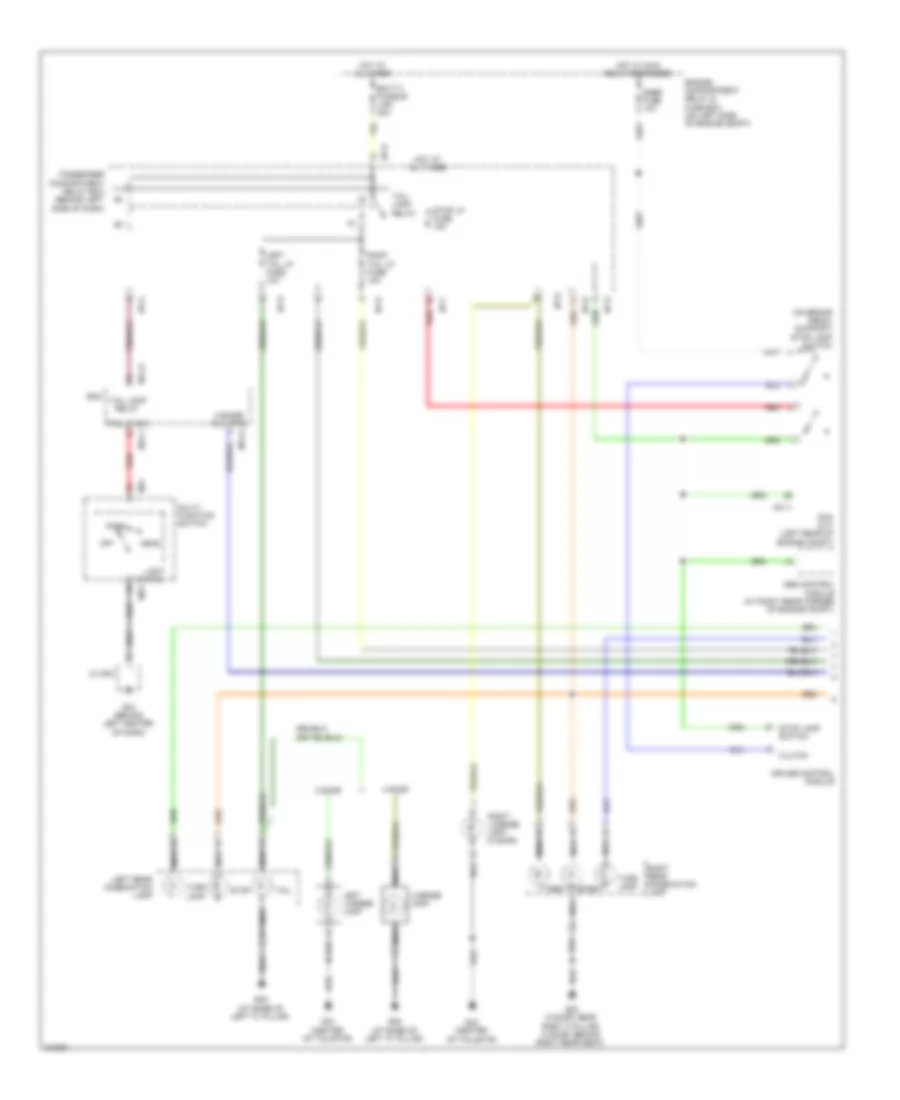 Exterior Lamps Wiring Diagram 1 of 2 for Hyundai Accent GLS 2009