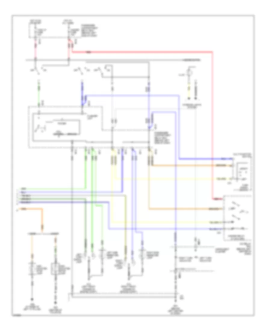Exterior Lamps Wiring Diagram (2 of 2) for Hyundai Accent GLS 2009