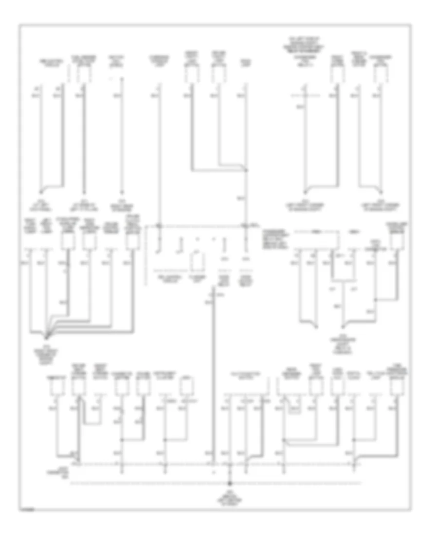 Ground Distribution Wiring Diagram 2 of 3 for Hyundai Accent GLS 2009