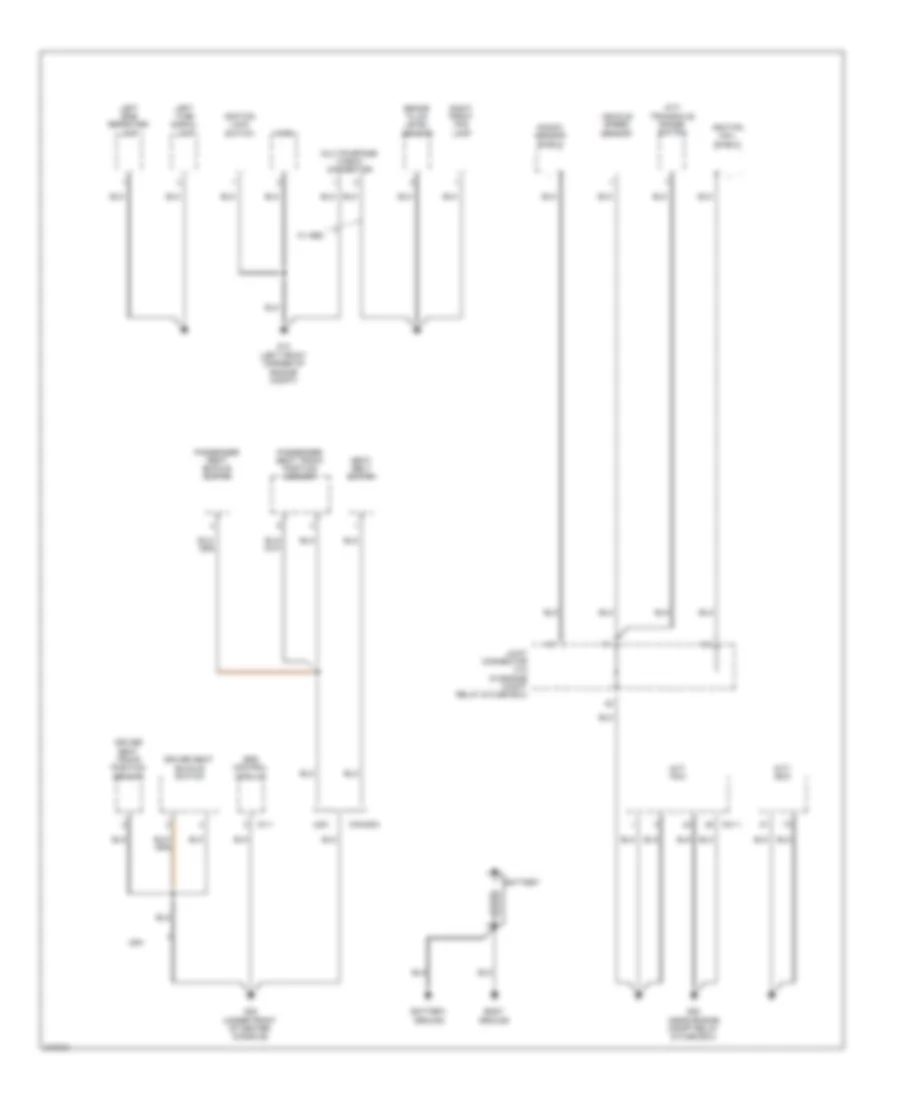 Ground Distribution Wiring Diagram 3 of 3 for Hyundai Accent GLS 2009