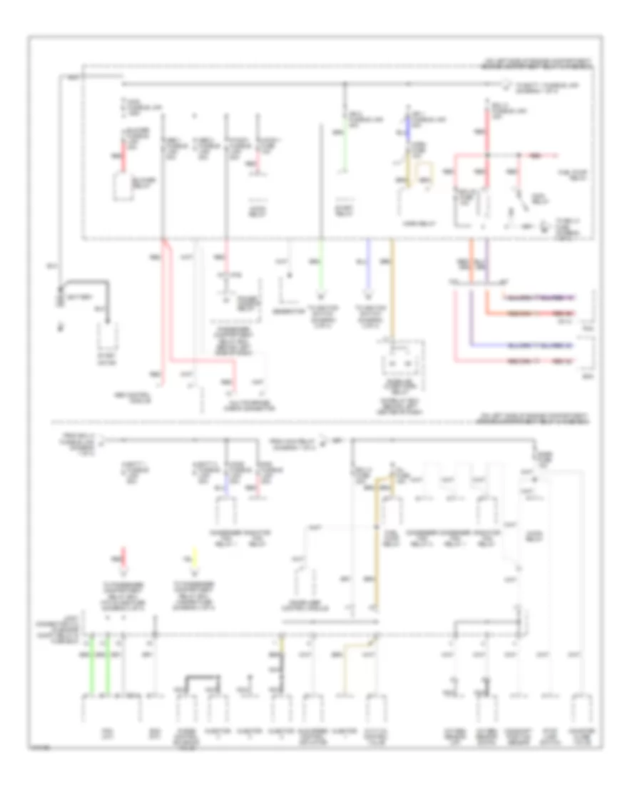 Power Distribution Wiring Diagram 1 of 4 for Hyundai Accent GLS 2009