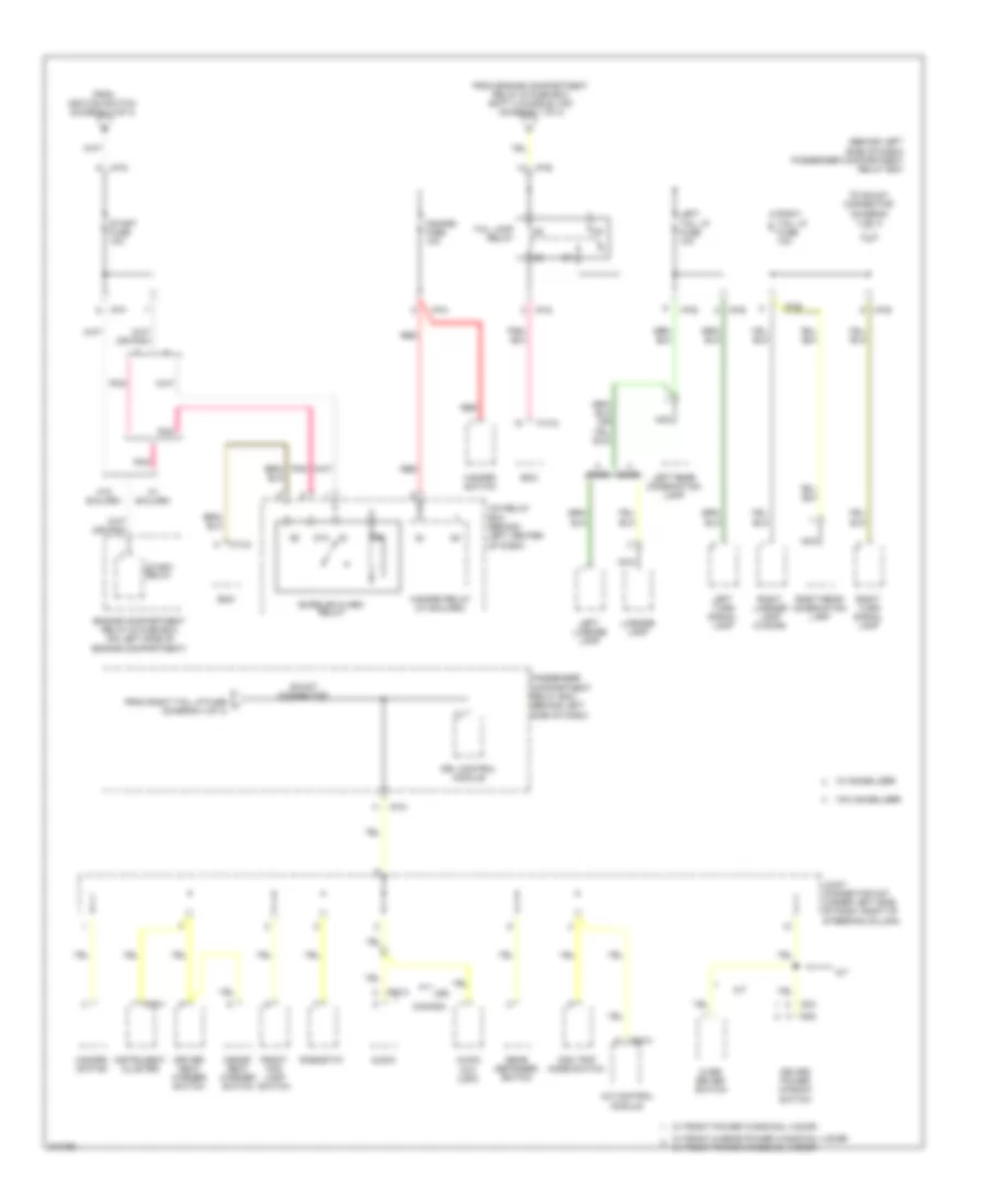 Power Distribution Wiring Diagram (4 of 4) for Hyundai Accent GLS 2009