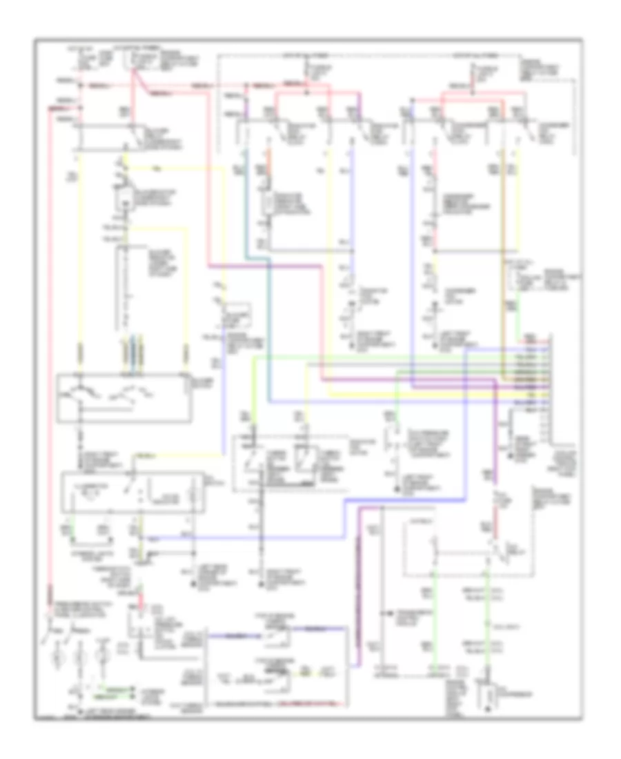 AC Wiring Diagram, Manual AC for Hyundai Sonata 1998