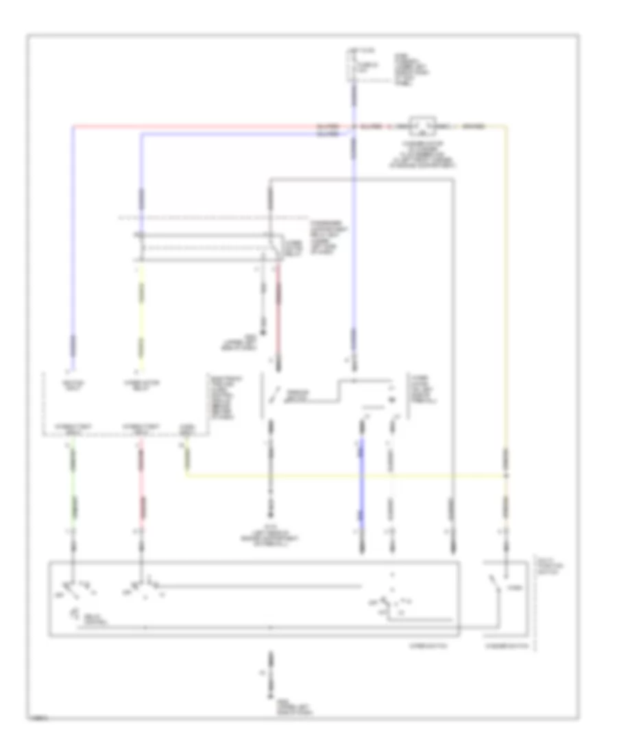 Электросхема стеклоочистителя, дворников и омывателя, С Единица ETACS для Hyundai Sonata 1998