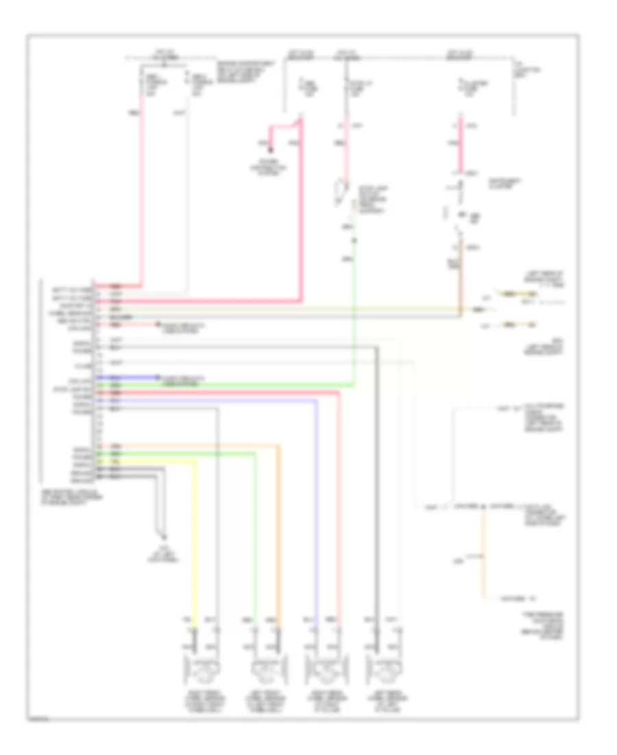 Anti lock Brakes Wiring Diagram for Hyundai Accent GS 2009