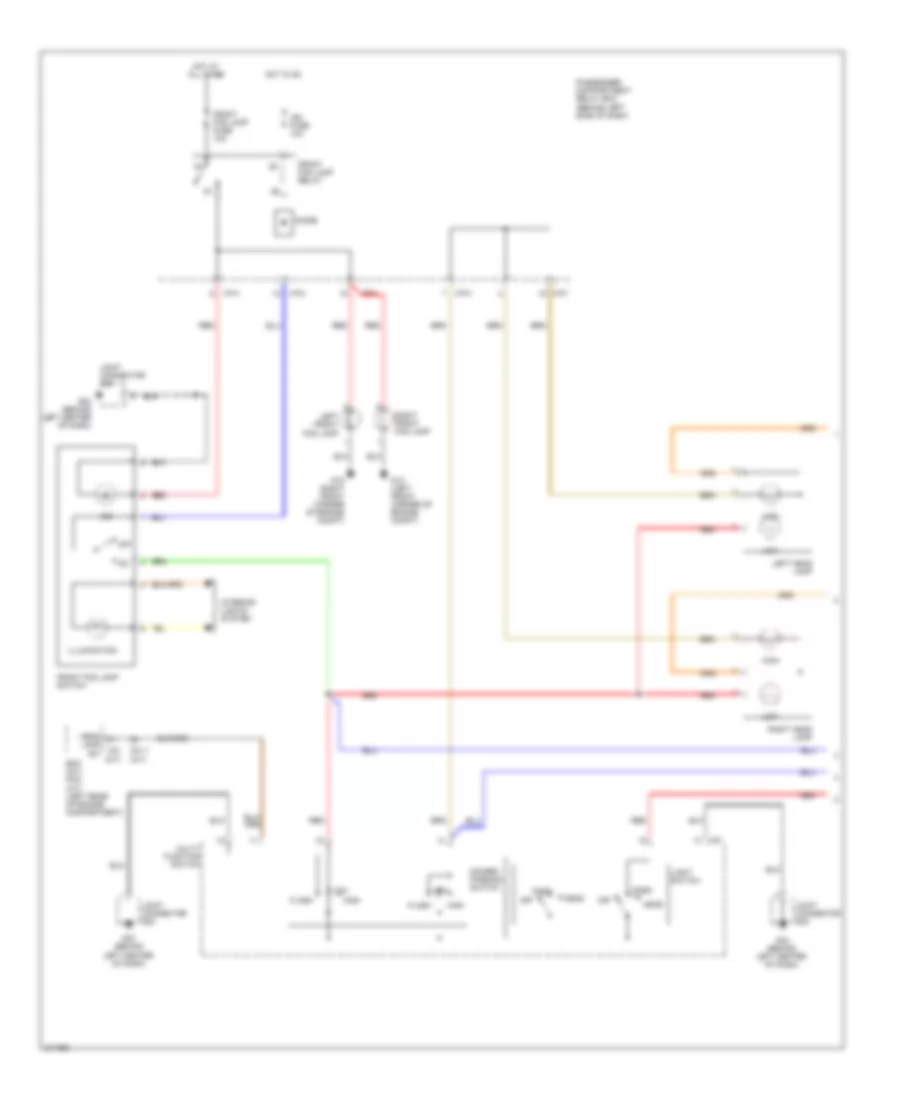 Headlights Wiring Diagram with DRL 1 of 2 for Hyundai Accent GS 2009