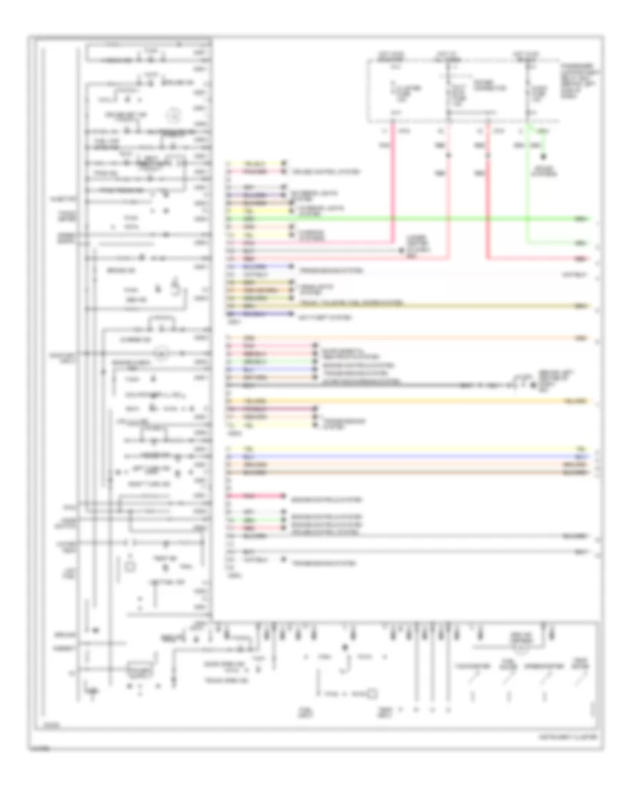 Instrument Cluster Wiring Diagram 1 of 2 for Hyundai Accent GS 2009