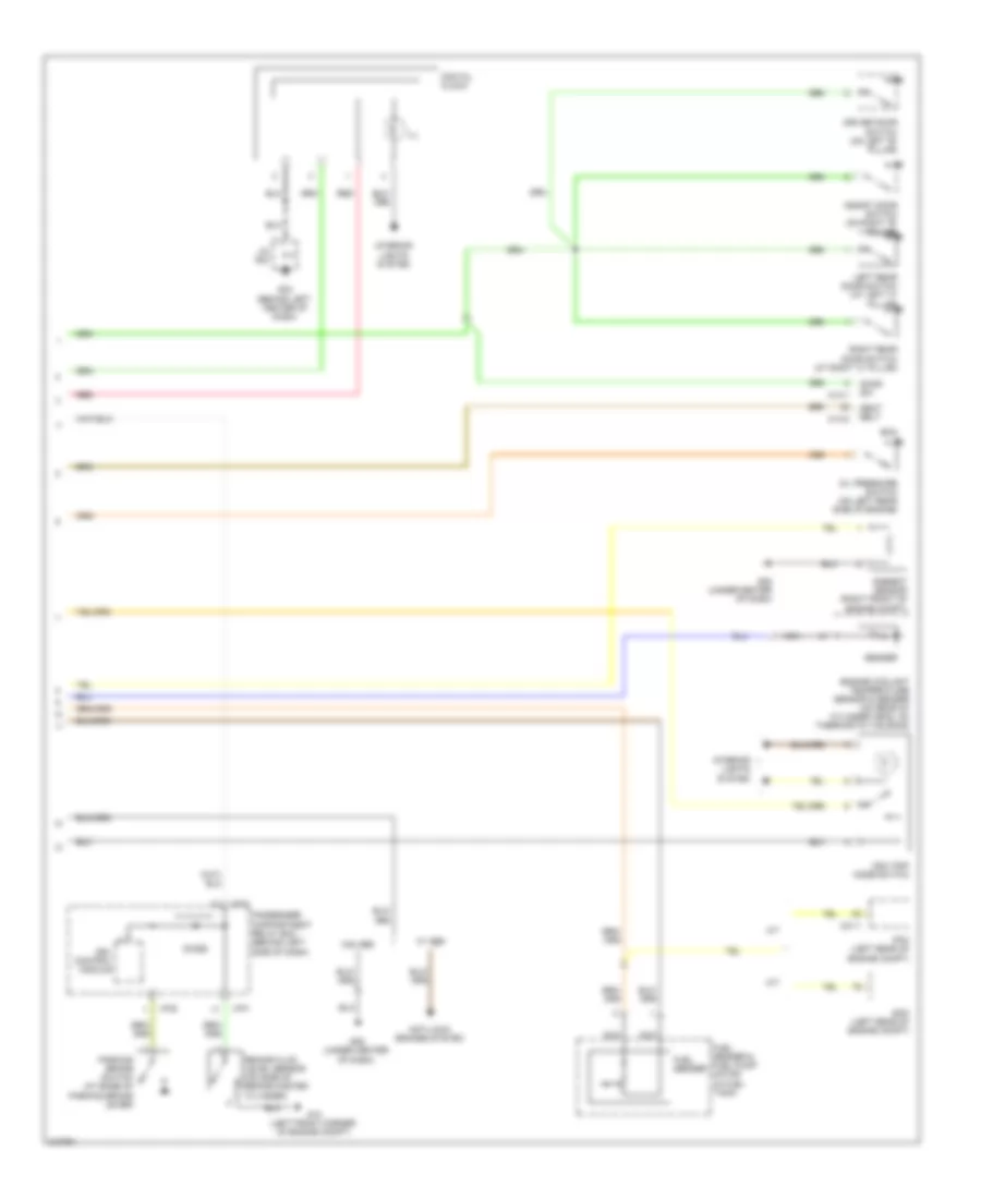 Instrument Cluster Wiring Diagram 2 of 2 for Hyundai Accent GS 2009