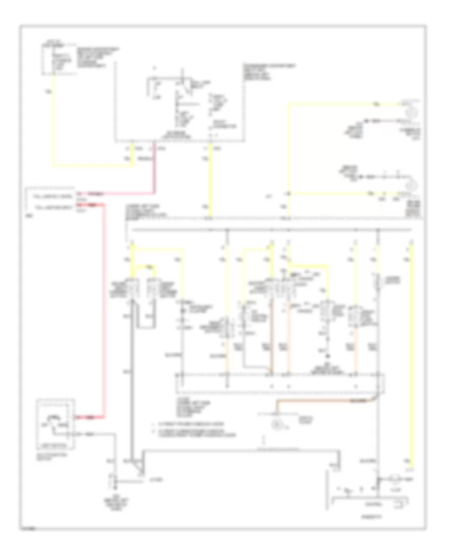 Instrument Illumination Wiring Diagram for Hyundai Accent GS 2009