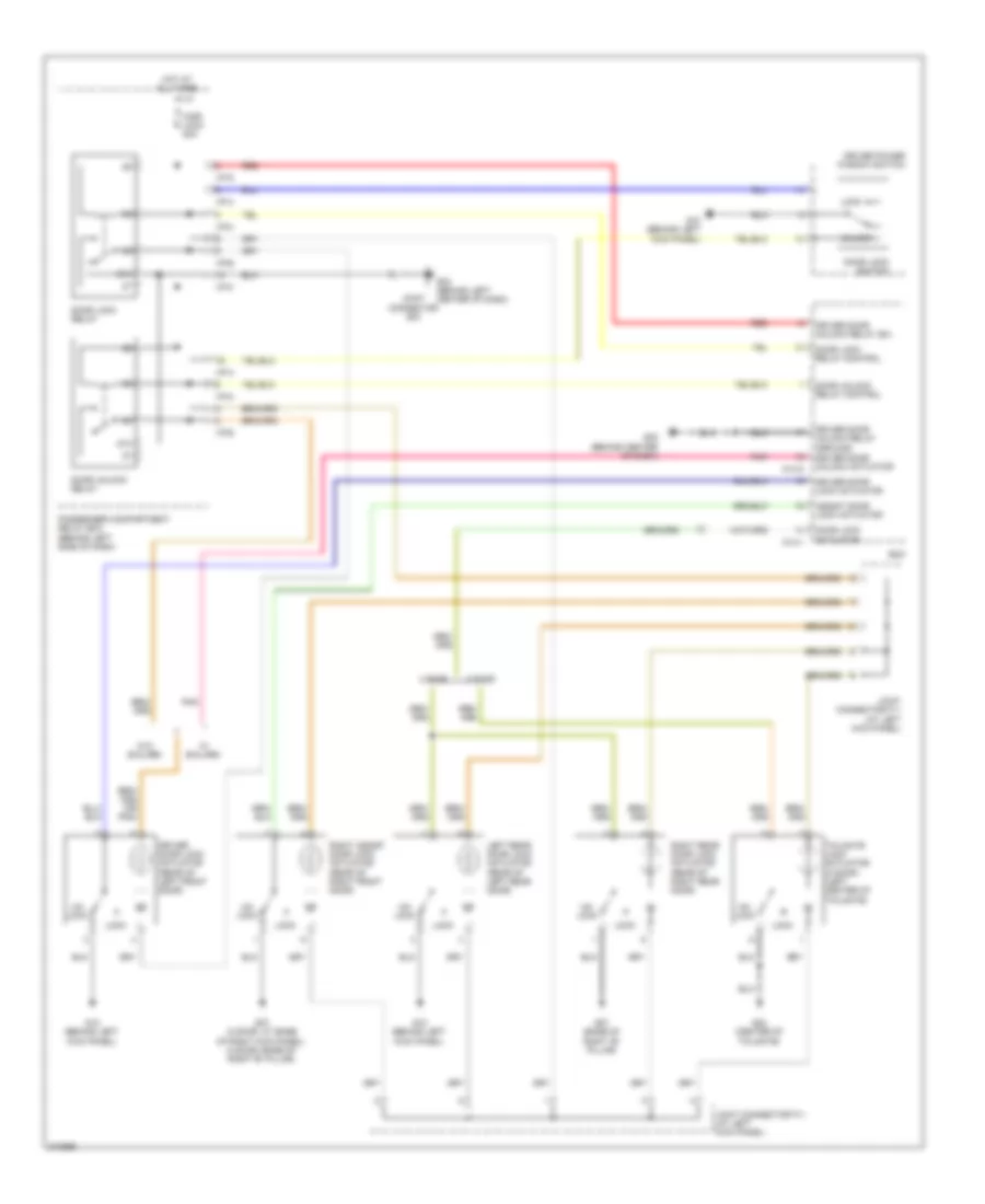 Power Door Locks Wiring Diagram for Hyundai Accent GS 2009