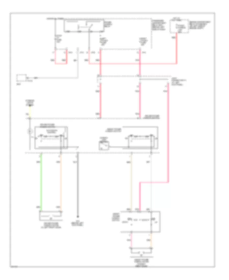 Power Windows Wiring Diagram 3 Door for Hyundai Accent GS 2009